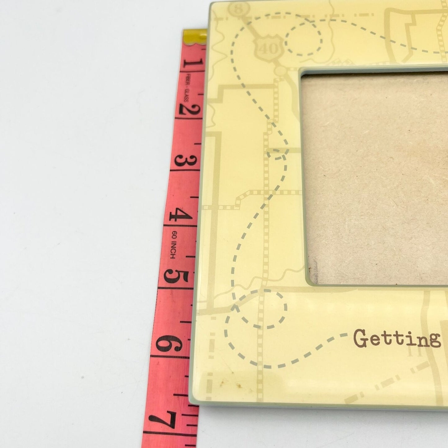 Hallmark Picture Frame 4 x 6 Photo Yellow Getting There is Half the Fun