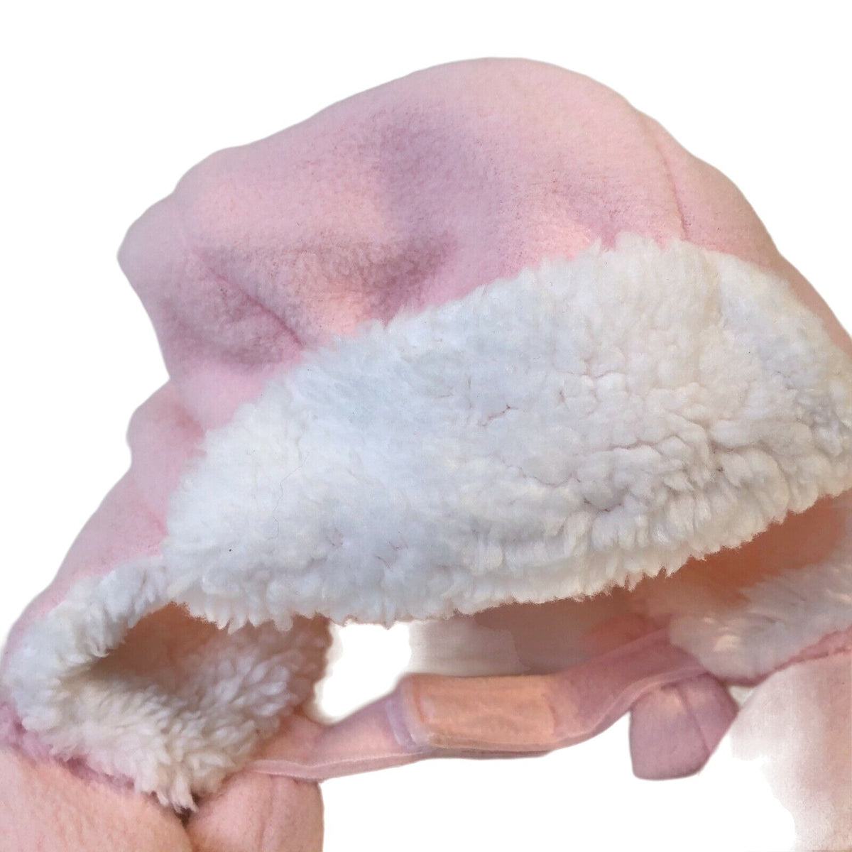 Baby Pink Trapper Winter Hat With Mittens 0-6 Months By The Childrens Place