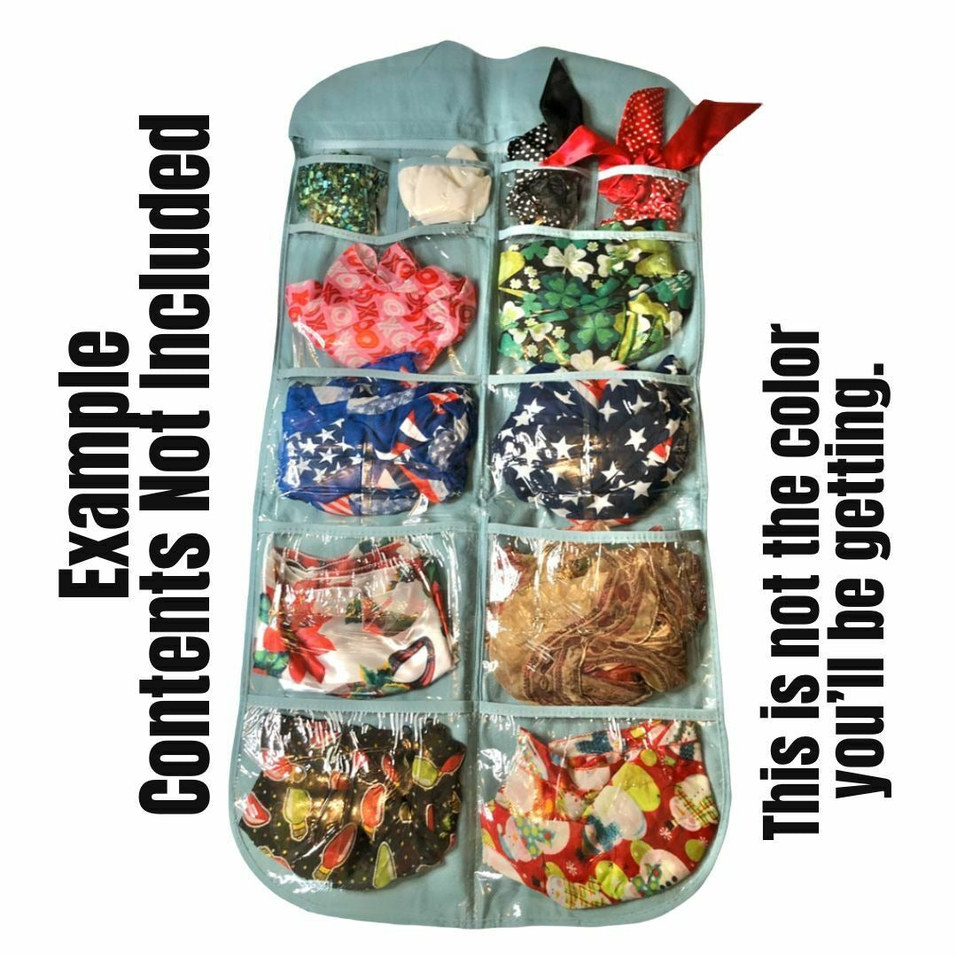 Double Sided Hanging Closet 24 Pockets Accessories Tan Organizer New