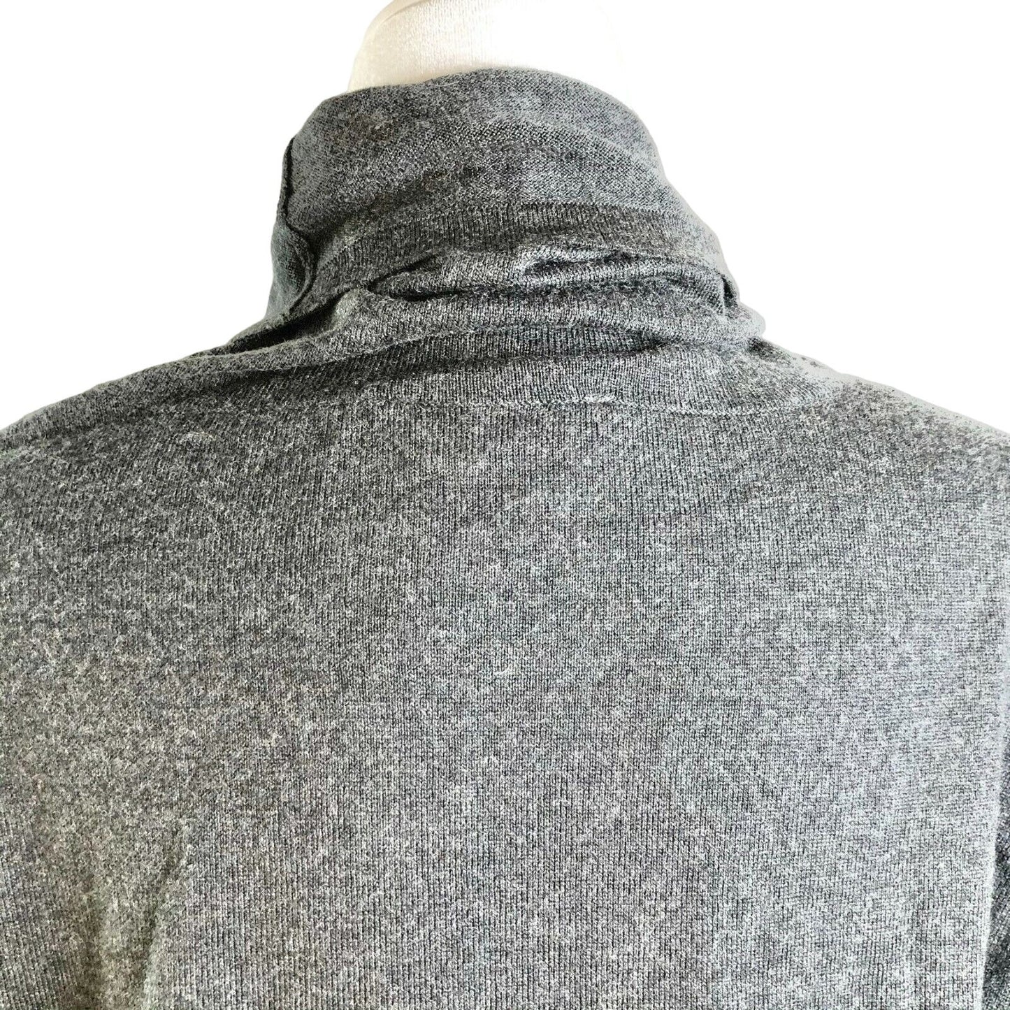 The North Face Charcoal Gray Cowl Neck Top Women Small High Low Hem EUC