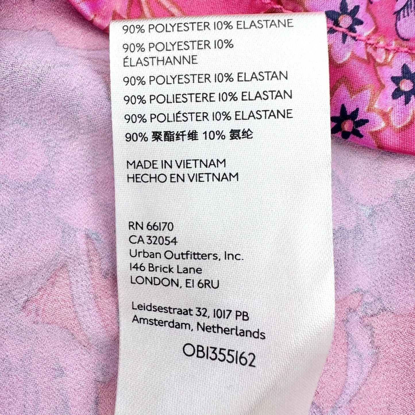 Free People Women's 4 Avas Print Miniskirt in Deep Magenta 16 inch Long NWT