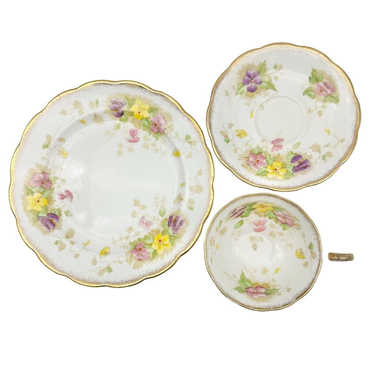 Vintage Charmaine Royal Standard Fine Bone China 8 inch Plate Cup Saucer