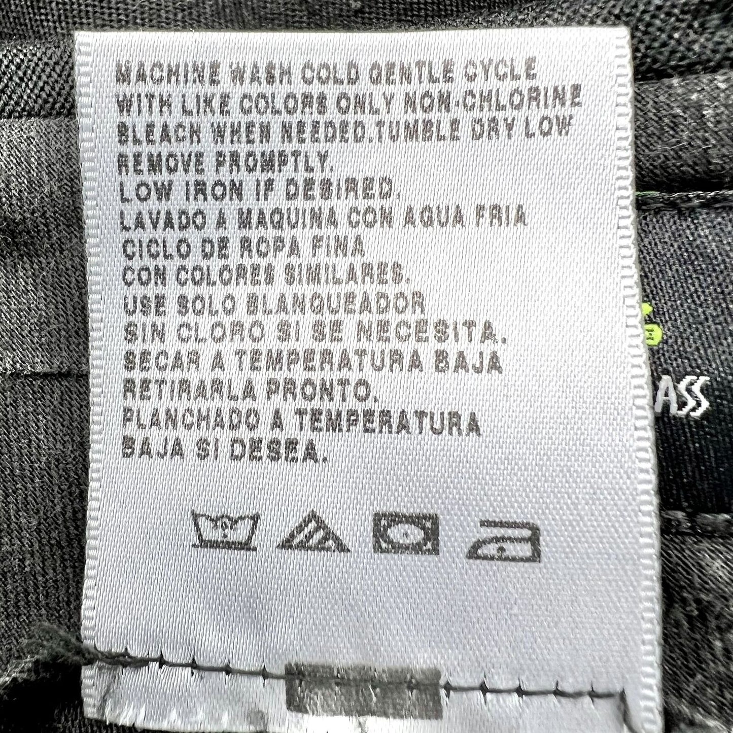 Studio by Bill Blass Pants Men's 36 x 32 Black Pleated Cuffed Button Zip Closure