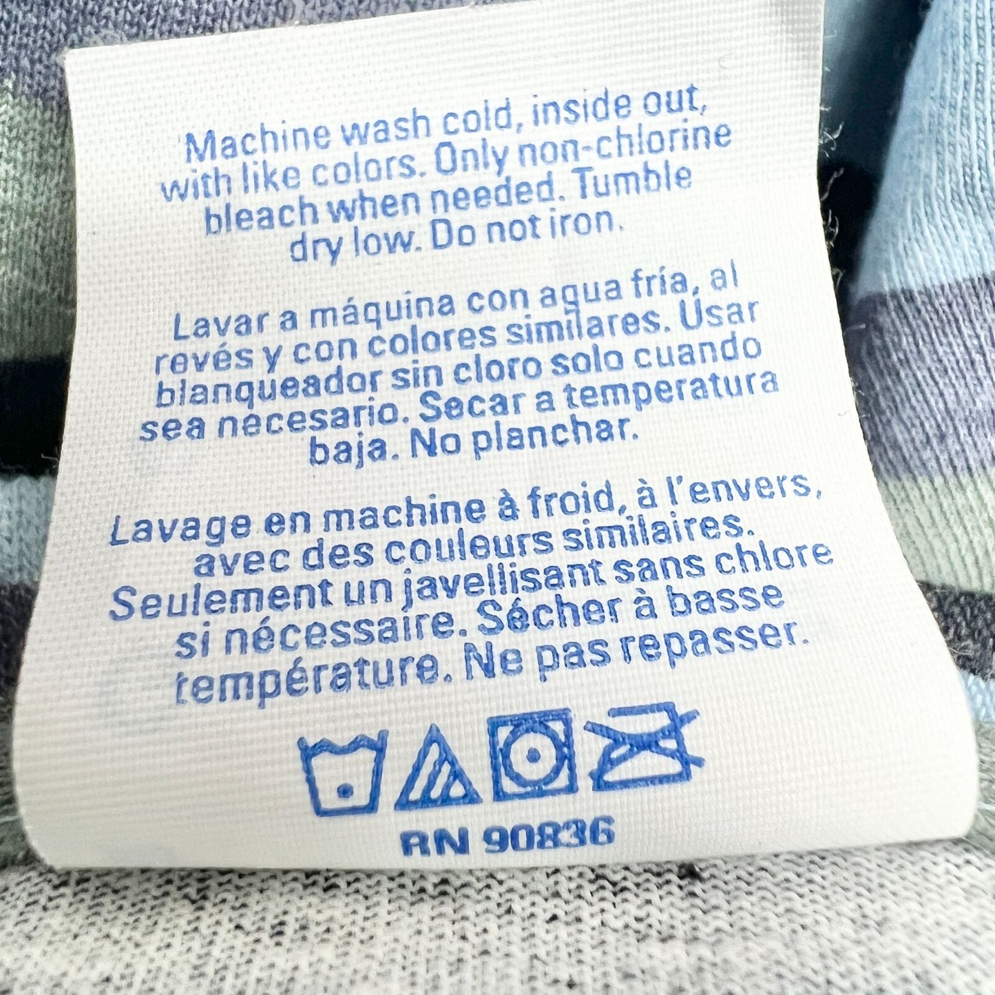 Port & Company T-shirt Large Blue Camo TX Team Short Sleeve New