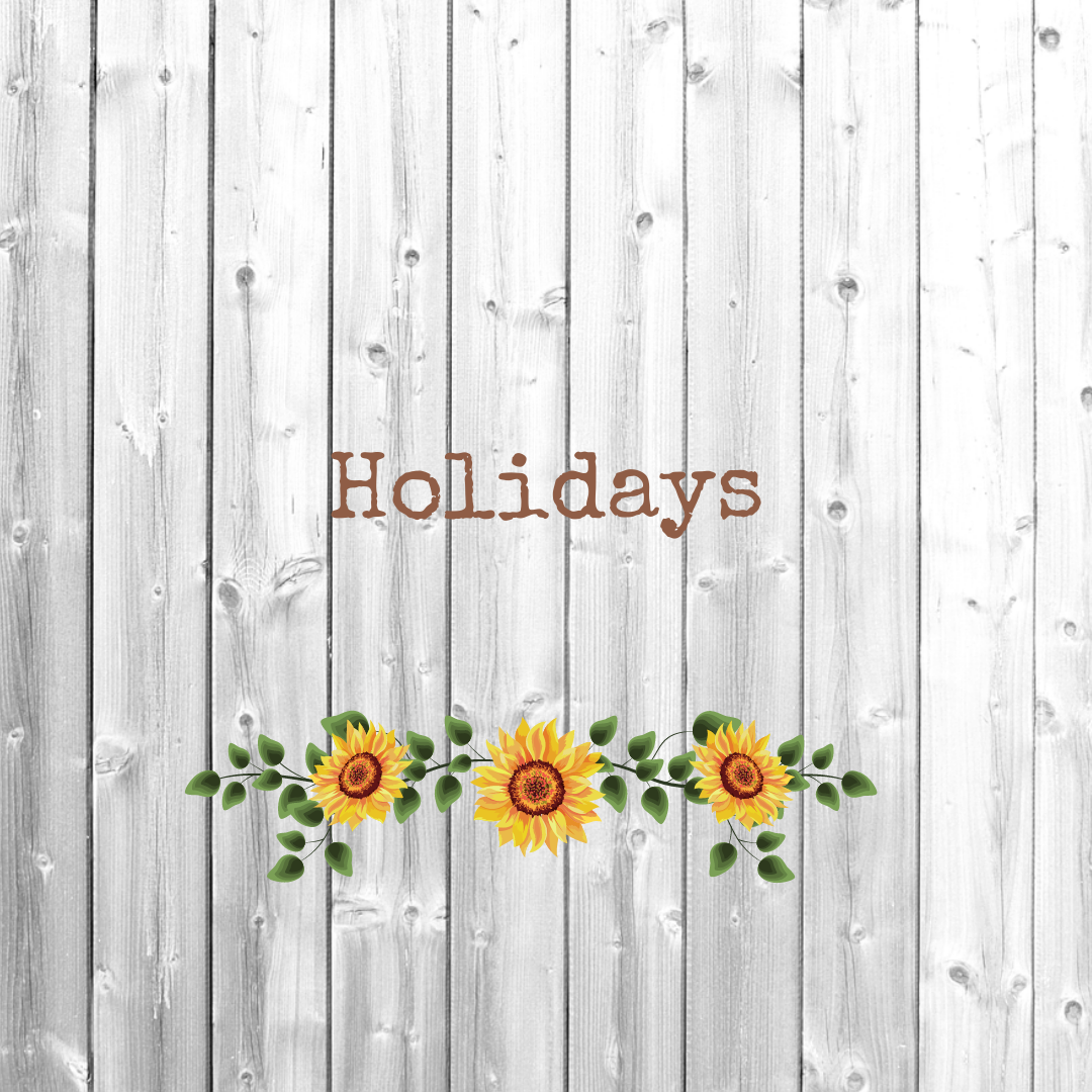 HOLIDAYS & CELEBRATIONS