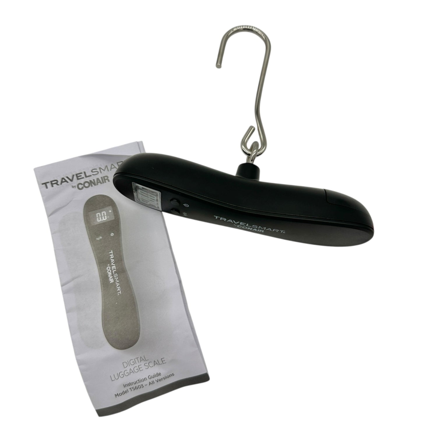 TravelSmart By Conair Digital Luggage Scale With Hook Compact Portable Easy Use