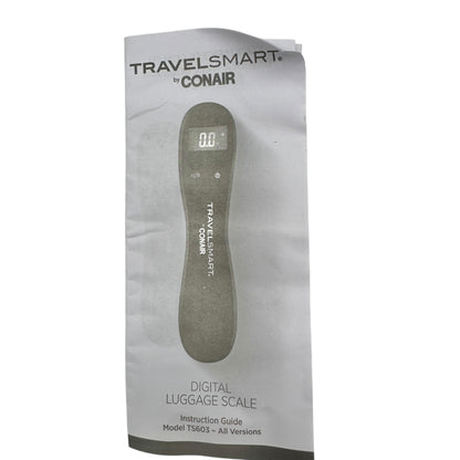 TravelSmart By Conair Digital Luggage Scale With Hook Compact Portable Easy Use