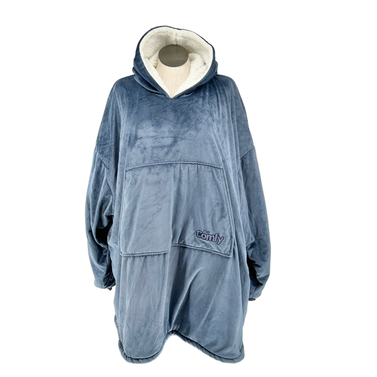 The Comfy Original The Blanket You Wear Blue Fleece Lined