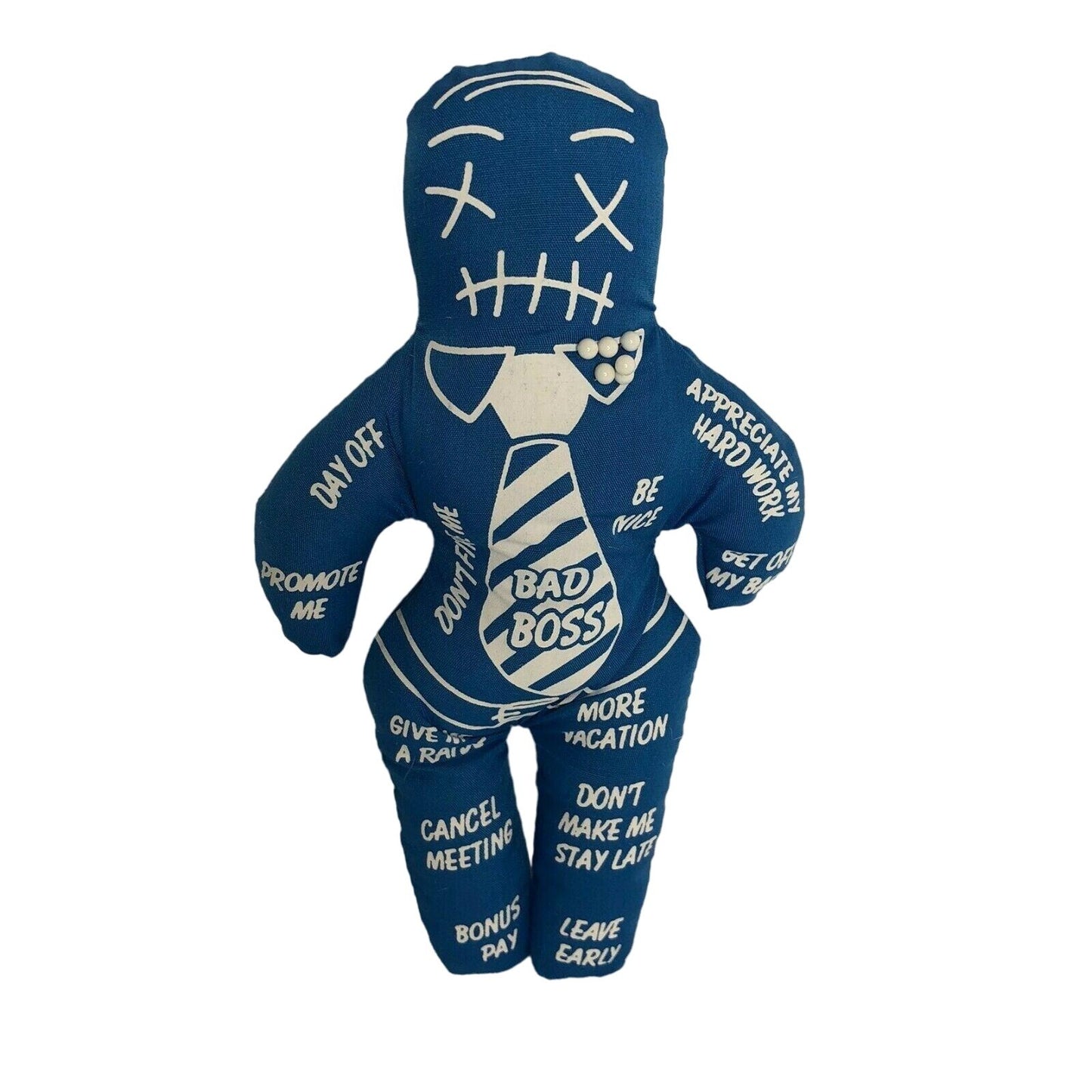 Bad Boss Voodoo Doll Toy Comes with Pins NIB Funny Joke