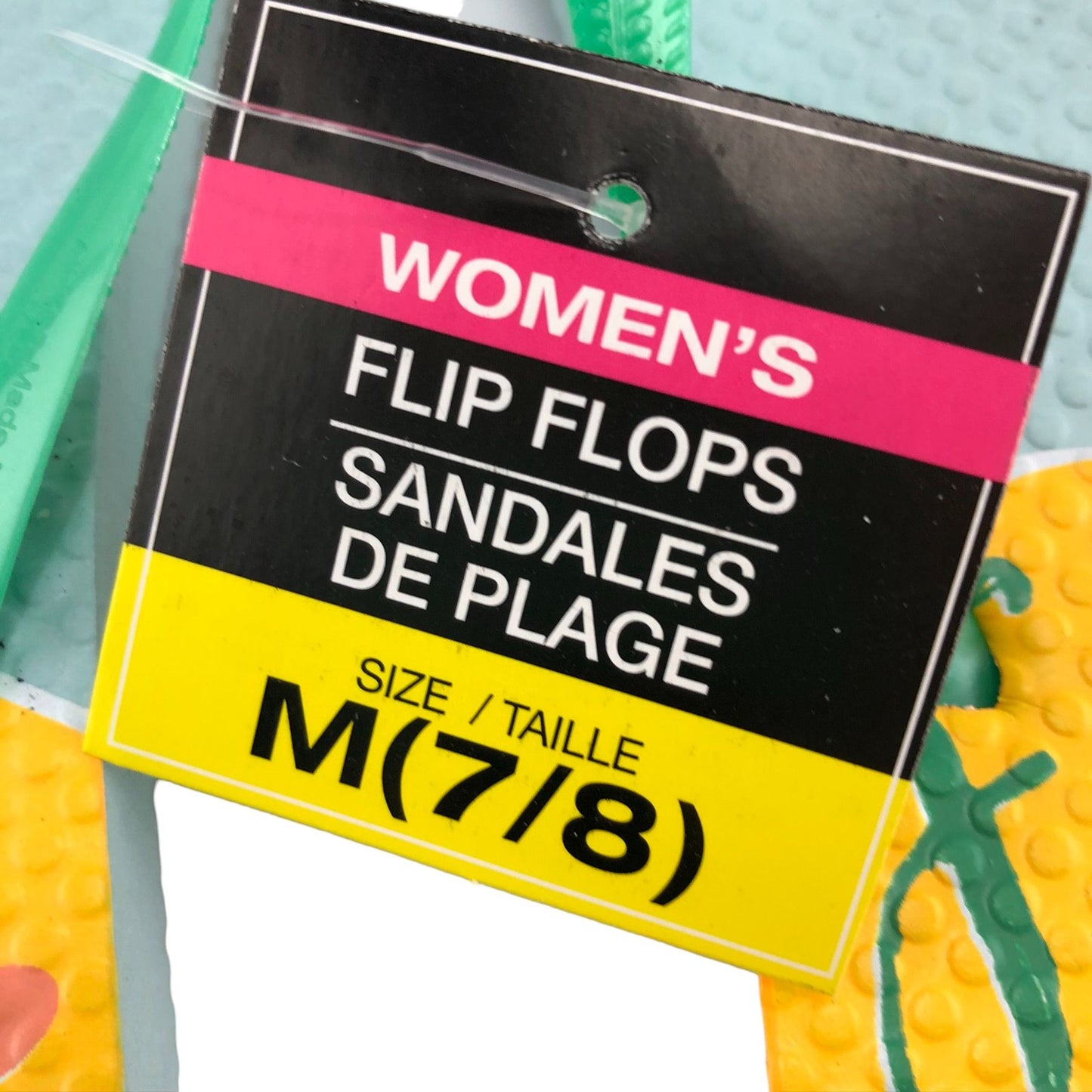 Flip Flops Fun in the Sun Womens M (7-8) NEW Beach Pool Camping Summer Fun