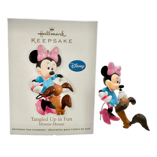 Hallmark Disney Minnie Mouse Tangled Up In Fun 2012 Keepsake Ornament Handcraftd