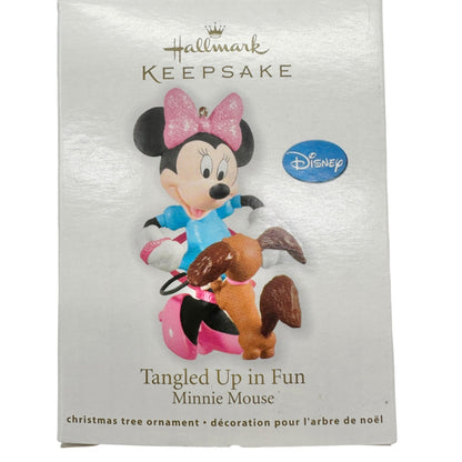 Hallmark Disney Minnie Mouse Tangled Up In Fun 2012 Keepsake Ornament Handcraftd