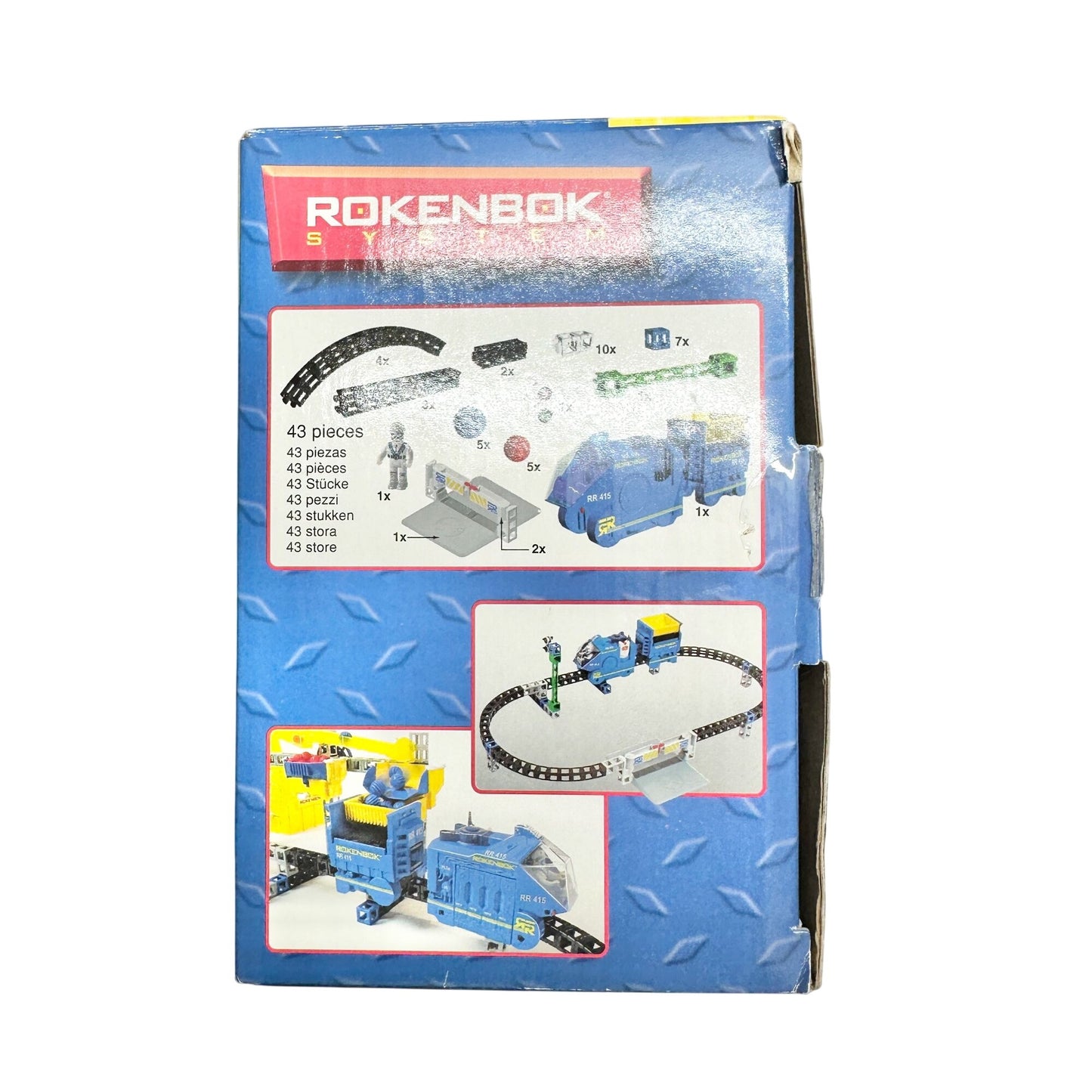 Rokenbok RC Monorail Freighter Set With Bonus Track and Crossing - 43 Pieces EUC