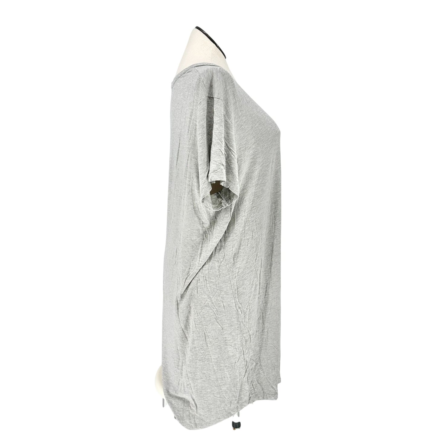Womens Sleep Shirt Dress 3X Gray Love Graphic Modal Spandex USA Made 78 & Sunny