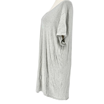 Womens Sleep Shirt Dress 3X Gray Love Graphic Modal Spandex USA Made 78 & Sunny