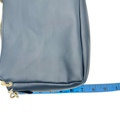 Handbag 10 x 7 x 3.5 Navy Crossbody Adjustable Strap 3 Sections Card Holders EUC
