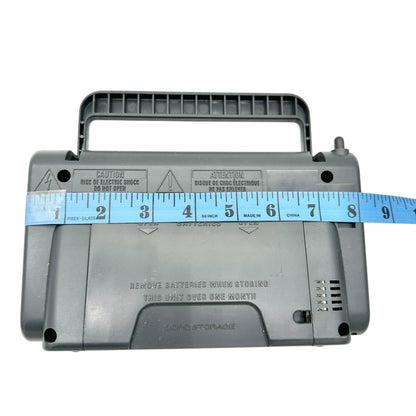 General Electric 72662C FM AM 2 Band Portable Receiver Radio Handle Cord Storage