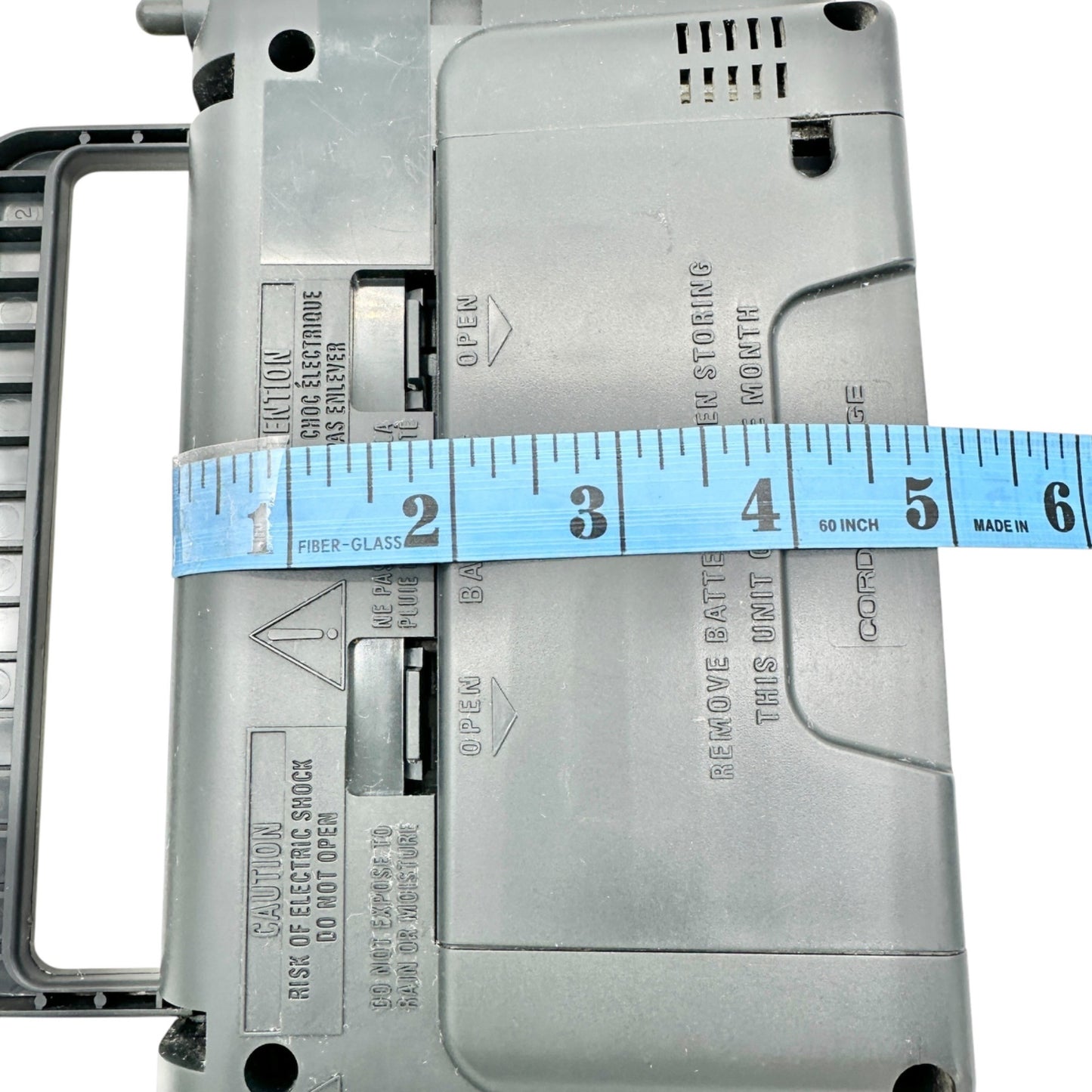 General Electric 72662C FM AM 2 Band Portable Receiver Radio Handle Cord Storage