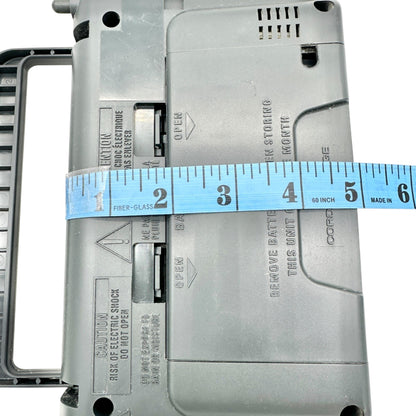 General Electric 72662C FM AM 2 Band Portable Receiver Radio Handle Cord Storage