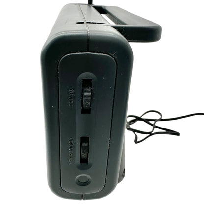 General Electric 72662C FM AM 2 Band Portable Receiver Radio Handle Cord Storage