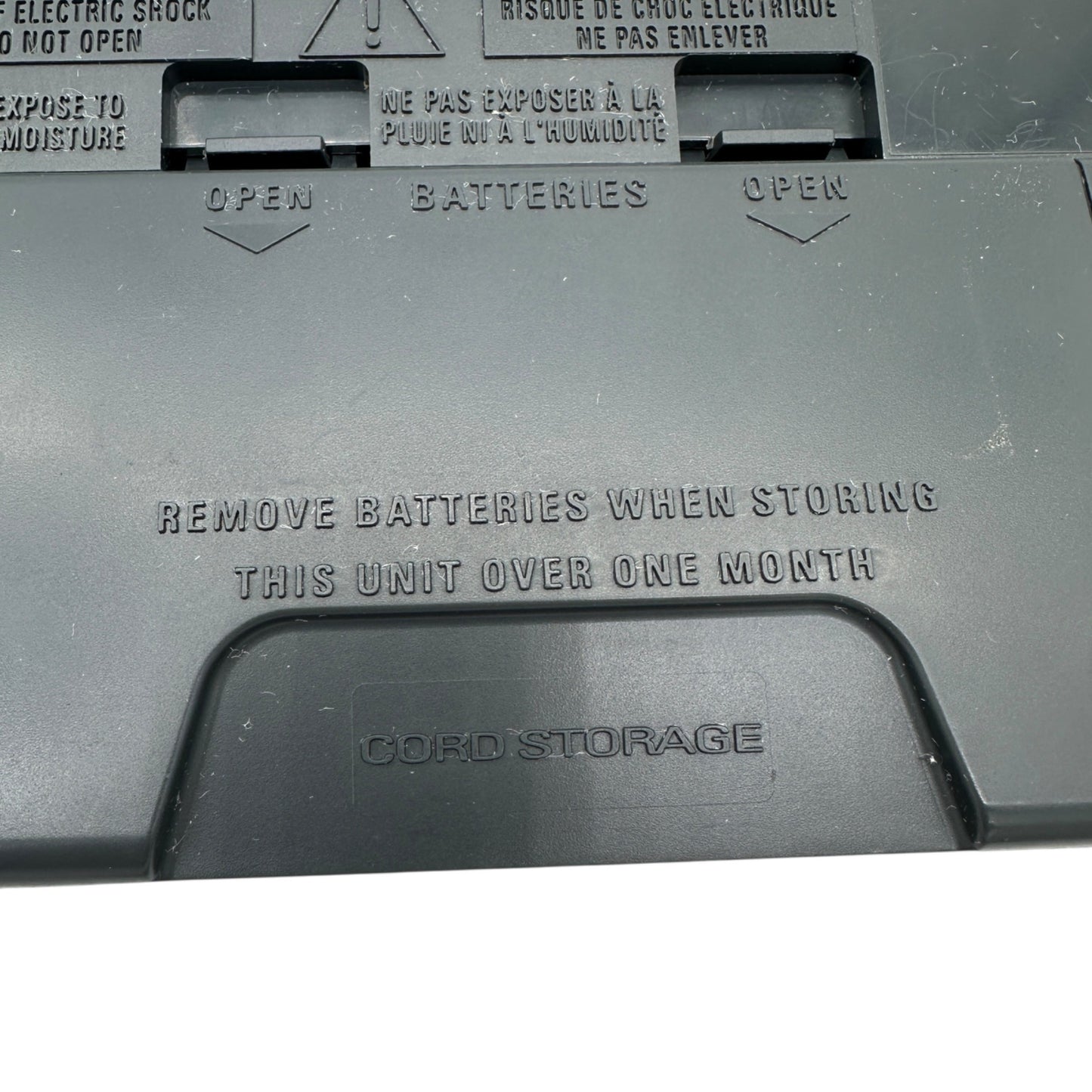 General Electric 72662C FM AM 2 Band Portable Receiver Radio Handle Cord Storage