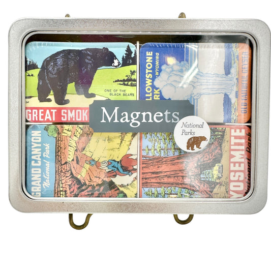 Cavallini & Co. National Parks Magnets S/24 In Collectible Tin Box Sealed