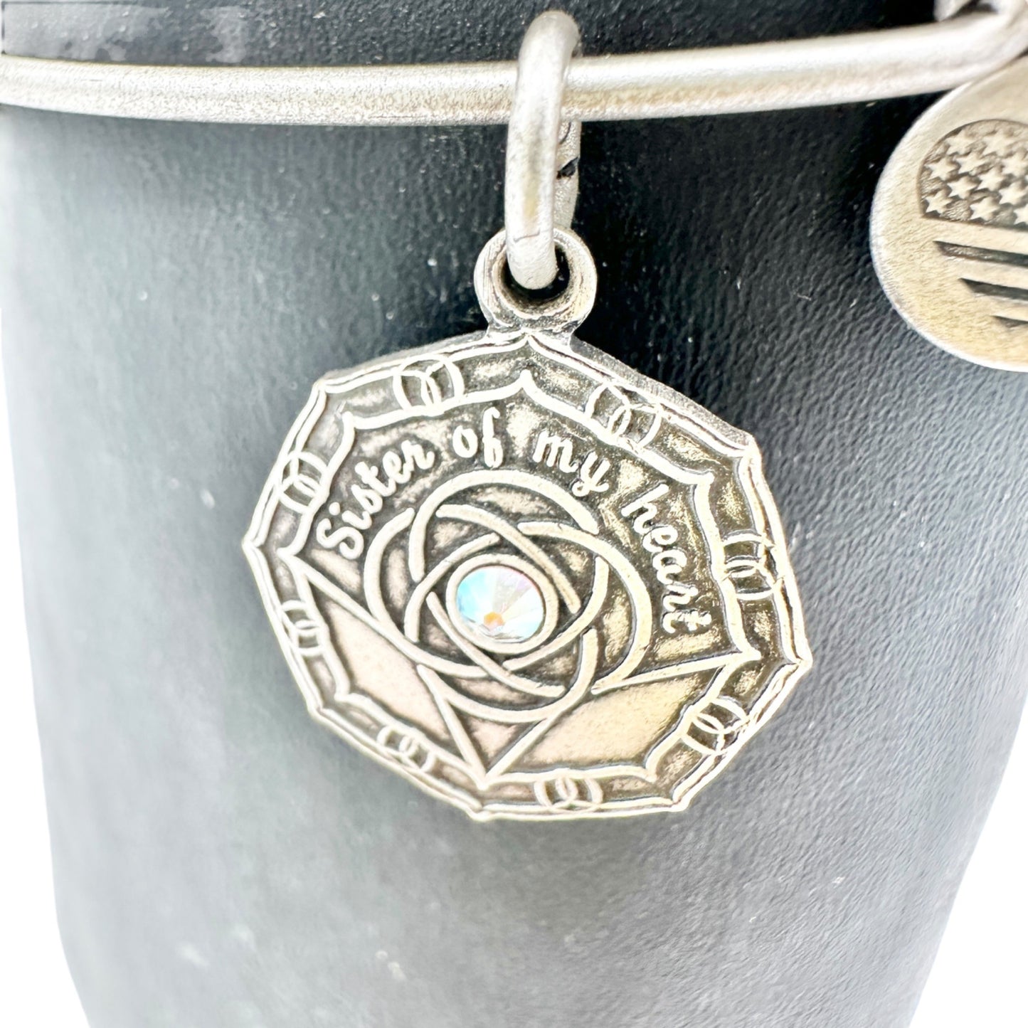 Alex and Ani Bracelet 2017 Bridesmaid Sister of My Heart Silvertone