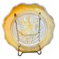 Jeannette Iris & Herringbone Marigold Saucer 6 inch Carnival Glass