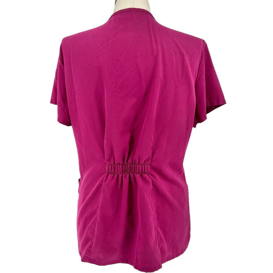 Grey's Anatomy by Barco Women's Scrub Tops XL Burgundy Style 41101 Medical