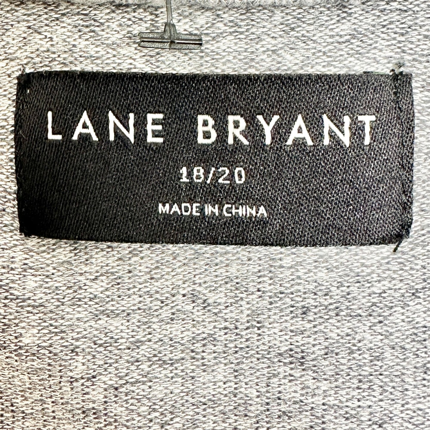 Lane Bryant Top Womens 18/20 Winter Wonderland Gray Long Sleeve NWOT