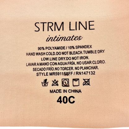 STRM Line Wireless Nude Bra 40C Intimates Soft Polyamide Spandex Blend Seamless