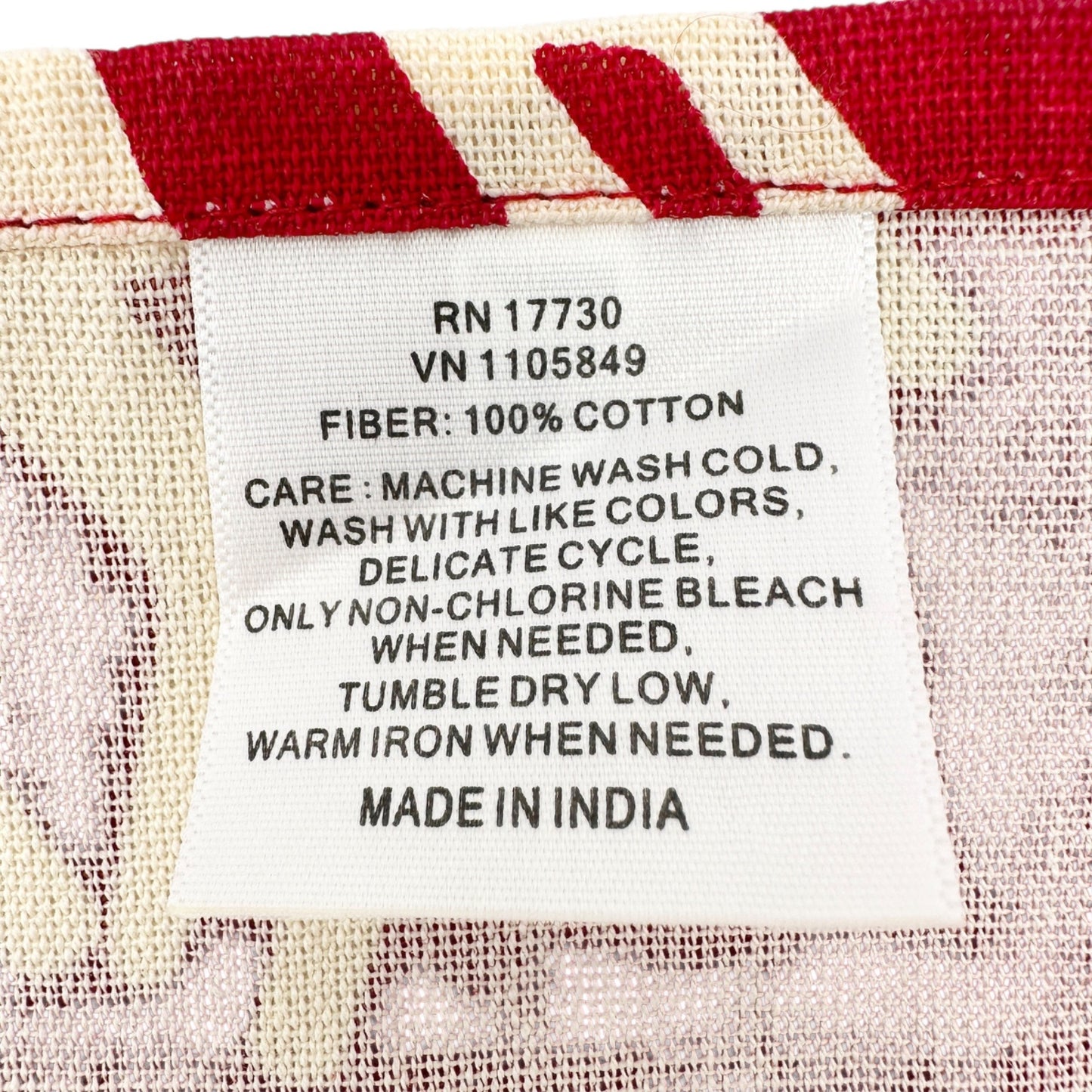 Holiday Red & White Snowflake Napkins Set Of 8 17x18 Cotton By Target Winter