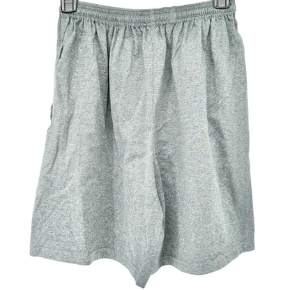 Russell Athletic Pro Athletic Shorts Mens M Cotton Gray Adjustable Elastic Waist
