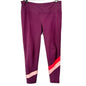 DSG Leggings Womens Large Maroon and Pink Colorblock Athletic Workout Gear