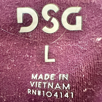 DSG Leggings Womens Large Maroon and Pink Colorblock Athletic Workout Gear
