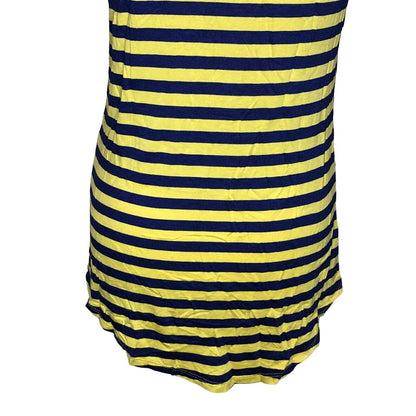 LuLaRoe Classic T Women's Extra Small Top Blue and Yellow Stripes NWT