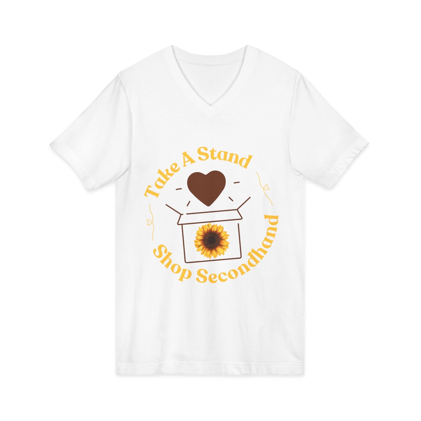 Unisex V-Neck Tee - Take A Stand Shop Secondhand