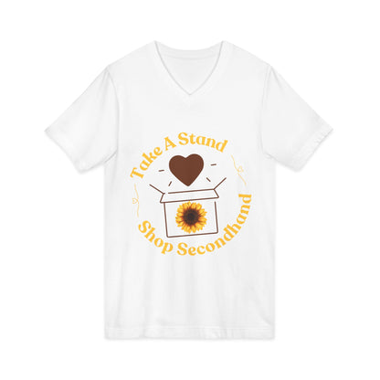 Unisex V-Neck Tee - Take A Stand Shop Secondhand