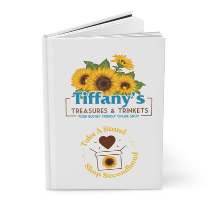 Hardcover Notebook Lined Pages Journal - Tiffany’s Treasures & Trinkets Shop Secondhand