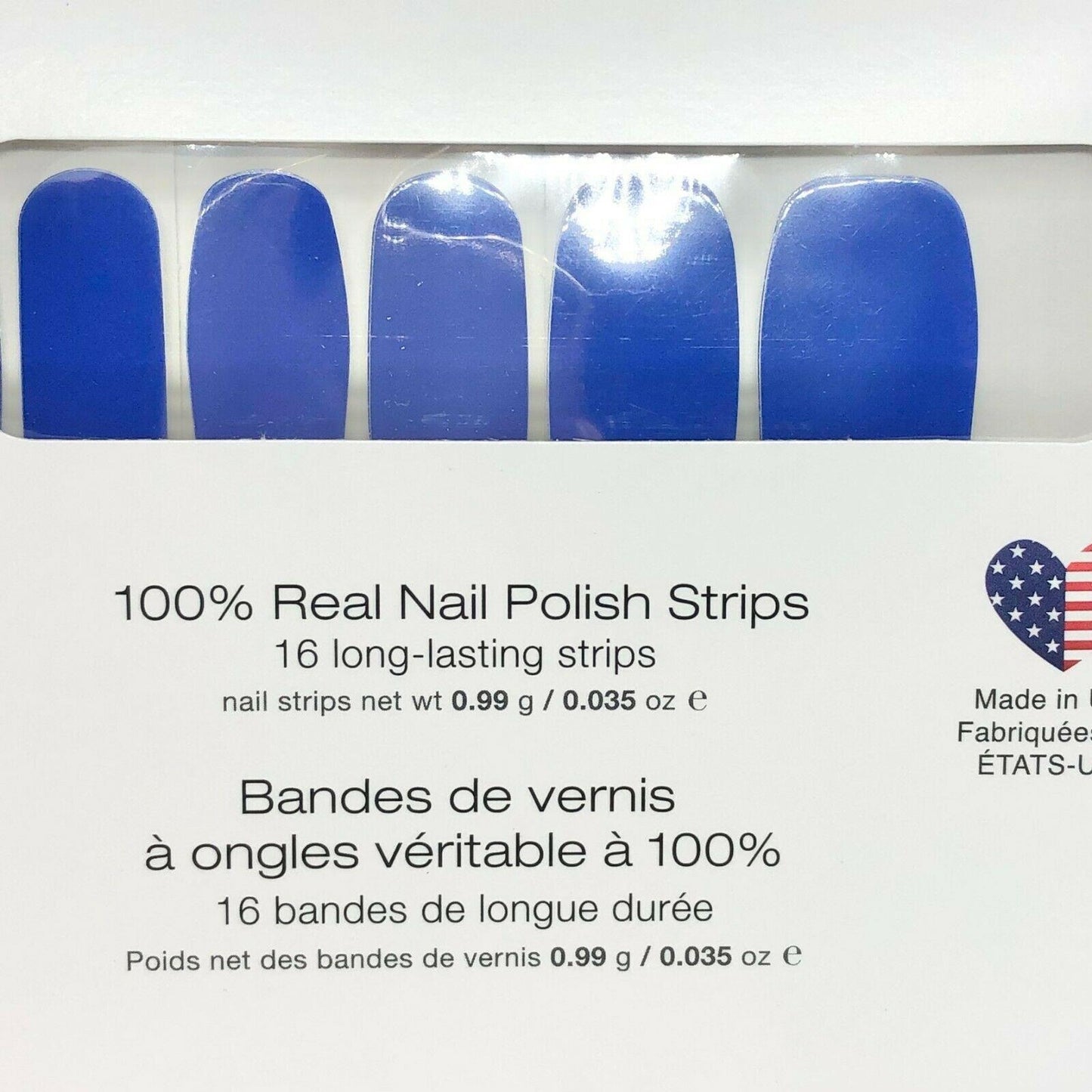 Color Street Nail Polish Strips - Greeking Out Blue Cream Finish