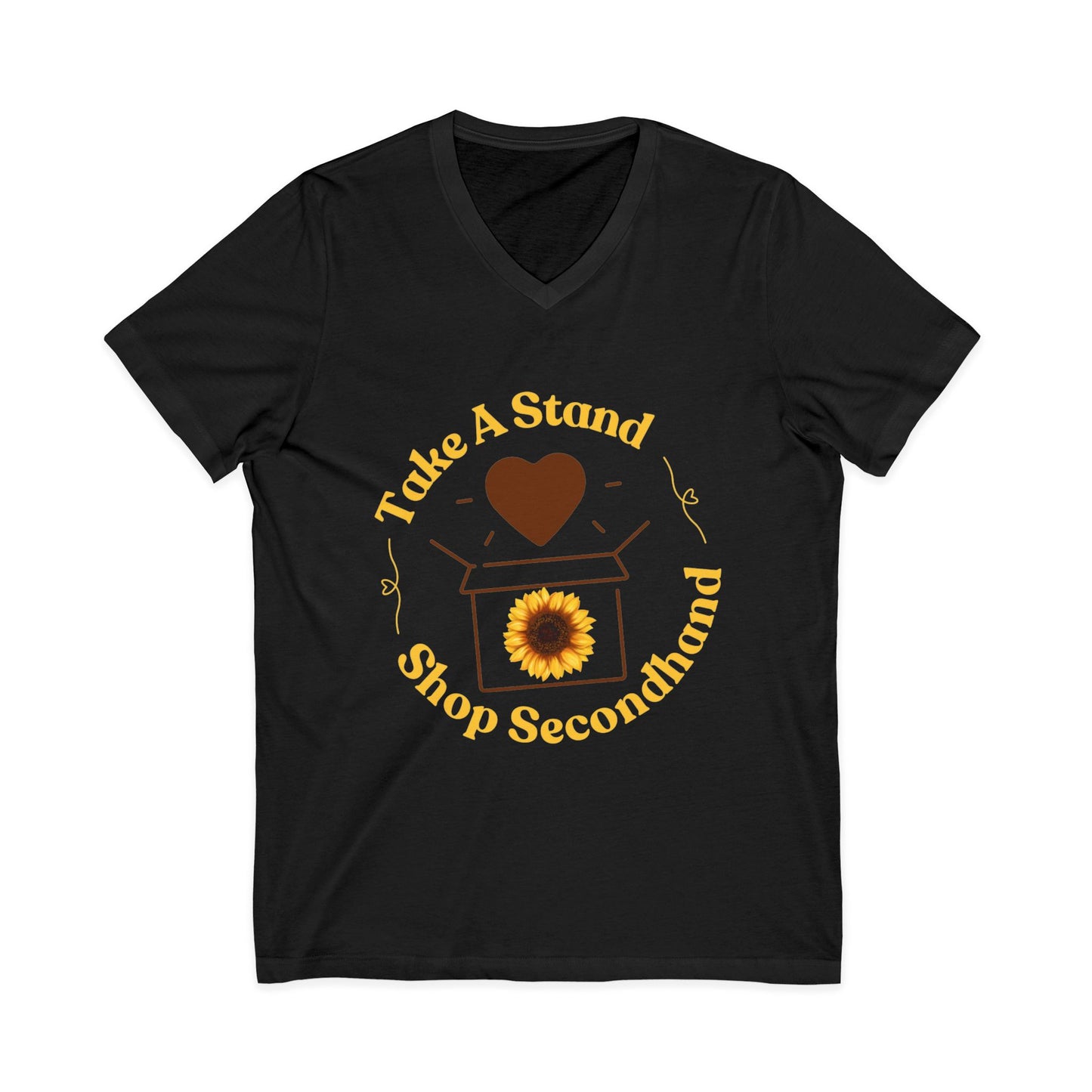 Unisex V-Neck Tee - Take A Stand Shop Secondhand