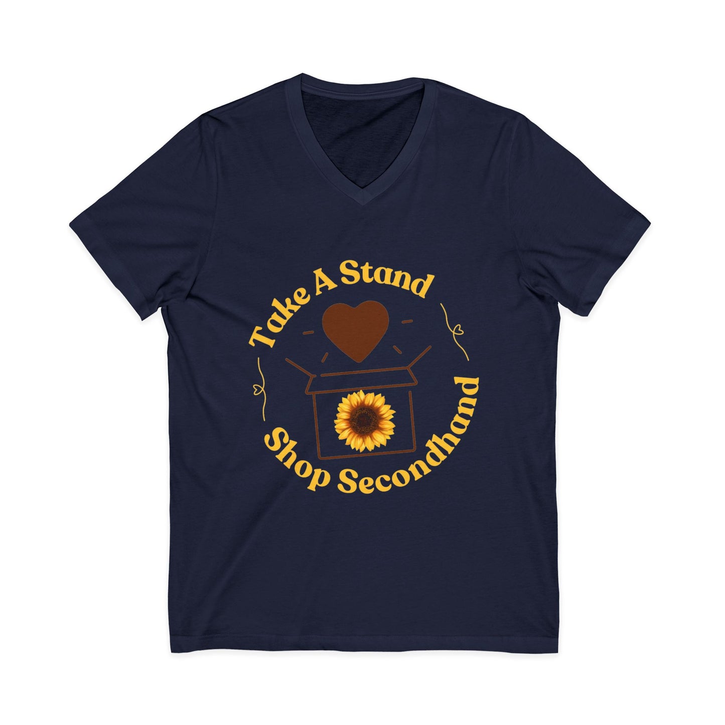 Unisex V-Neck Tee - Take A Stand Shop Secondhand