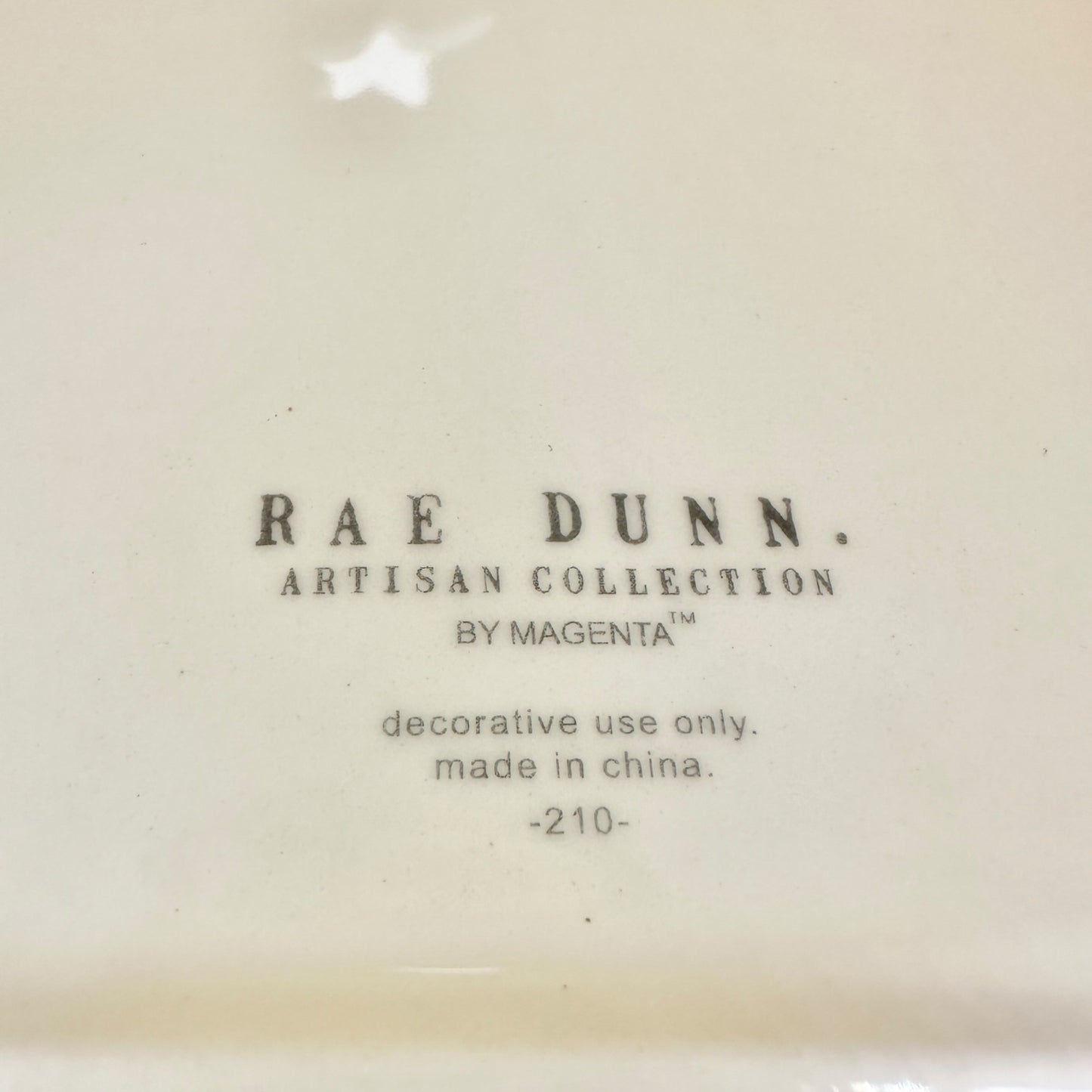 Rae Dunn by Magenta JOY Candle House White Ceramic Decorative Christmas Accent