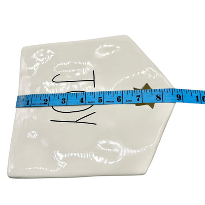 Rae Dunn by Magenta JOY Candle House White Ceramic Decorative Christmas Accent