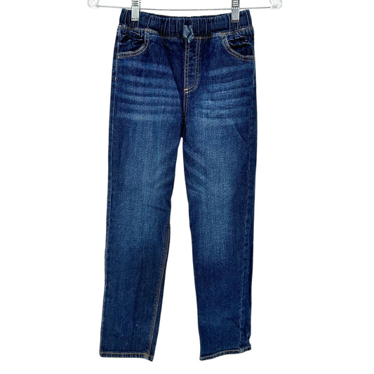 Jumping Beans Straight Fit Jeans Blue Boys Size 8 Cotton Spandex Elastic Waist