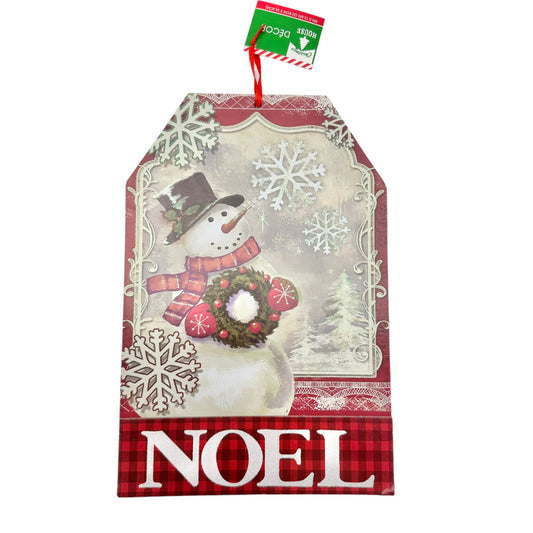 Set of 2 Christmas House Decor Signs NOEL & Most Wonderful Time of the Year NWT