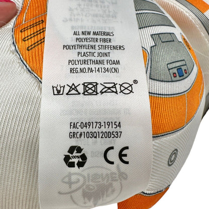 Star Wars BB-8 Stuffed Plush Disney LucasFilms NWT 10in White Orange Silver