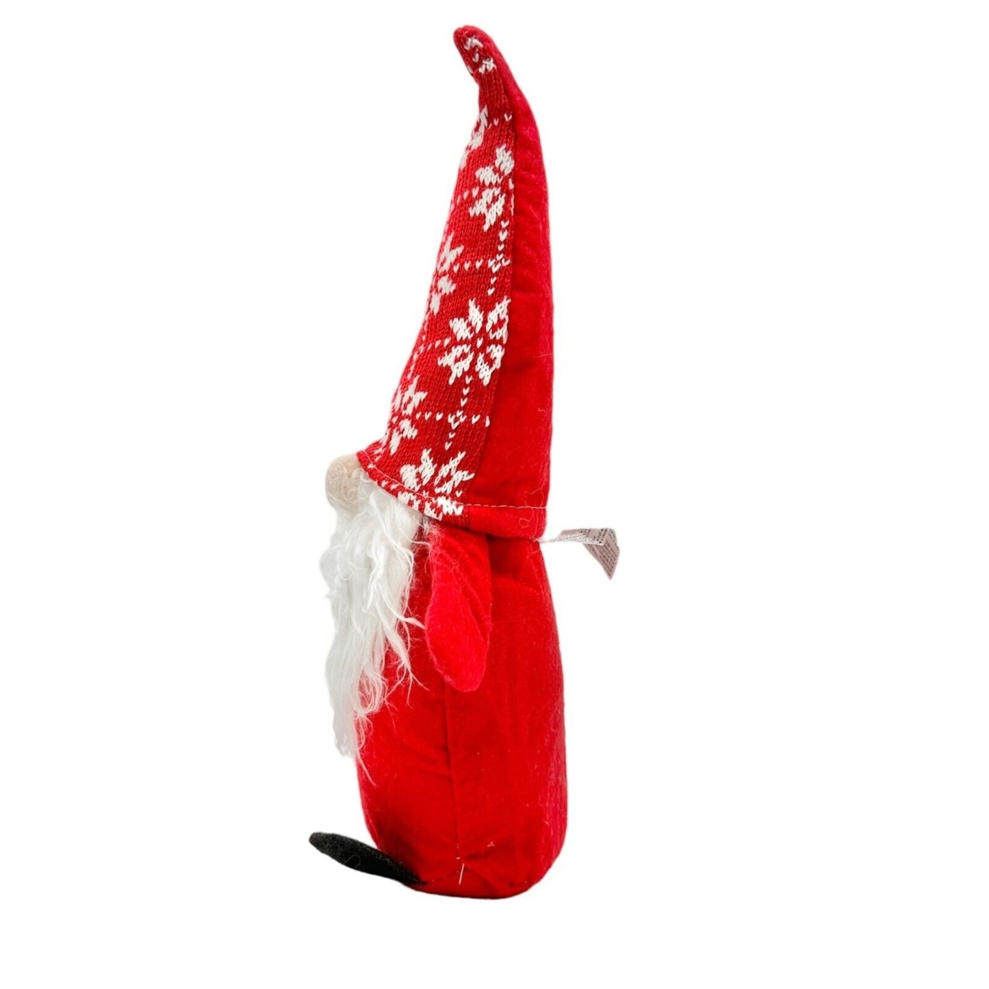 Holiday Gnome14 inch Red White Snowflake Cap EUC