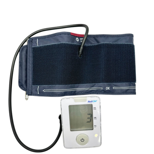 ReliOn Blood Pressure Monitor With Cuff Model BP3NL1-1PRL Battery Operated