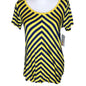 LuLaRoe Classic T Women's Extra Small Top Blue and Yellow Stripes NWT